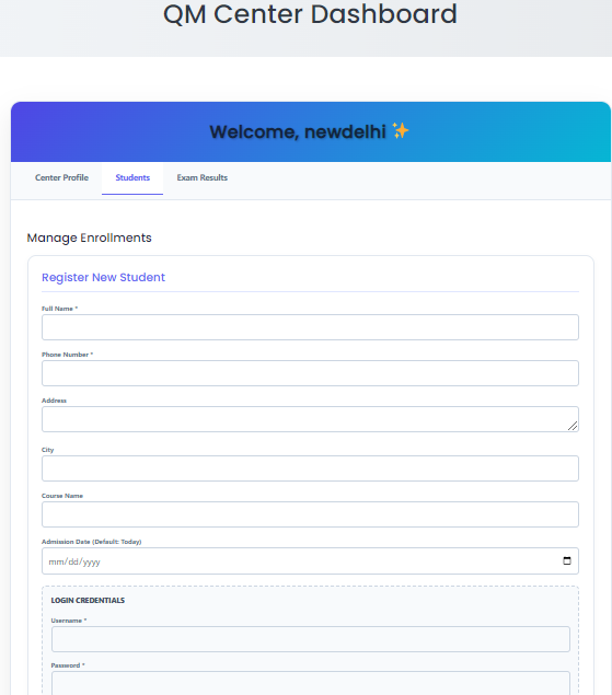 Center Dashboard Plugin